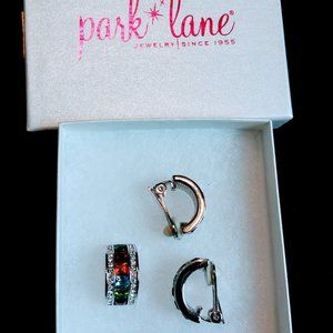 Parklane Jewelry Colorful Clip earring and slide set